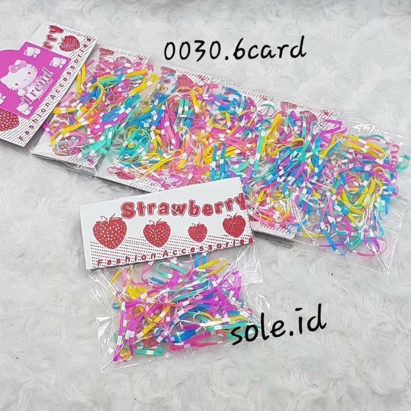 (ISI 6 SET) KARET RAMBUT CHINA