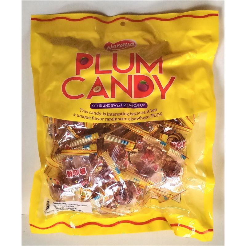 Naraya plum candy permen isi kiamboi kiamboy buah plum asam manis 100 340 gram