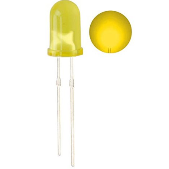 LED Diffused 5mm Yellow Kuning lampu Led super terang High Quality