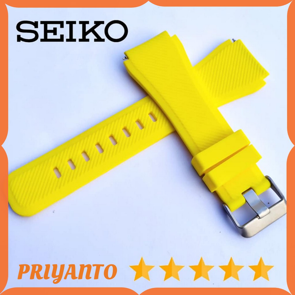 Rubber Strap  Tali Jam Tangan Seiko 22mm Free Pen Quick Release