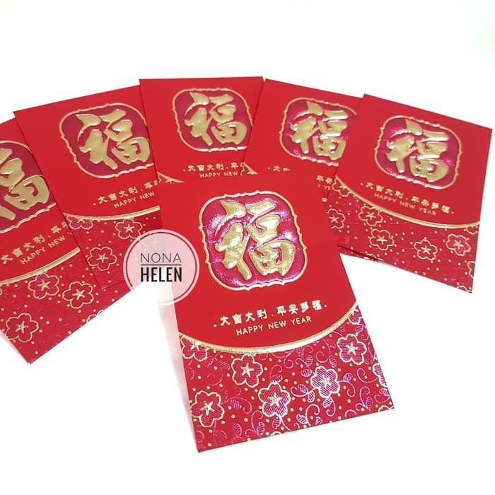 

DISKON SPECIAL Amplop angpao fufuk 4perlengkapan weddingangpao imlek isi 6pcs DROPSHIP OKE