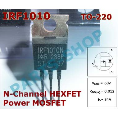 IRF1010E, IRF1010 Mosfet K&ecirc;nh N 84A 60V TO-220 (h&agrave;ng Nhập Khẩu