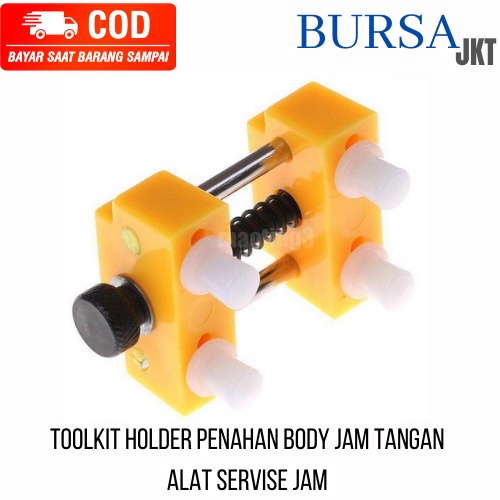 CASE HOLDER JAM TANGAN REPARASI PENAHAN BODY JAM REPAIR TOOL Toolkit catok kuning