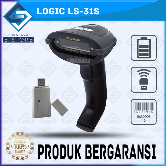 Barcode Scanner Wireless | Scanner Barkode | Barcode | Logic LS-34W