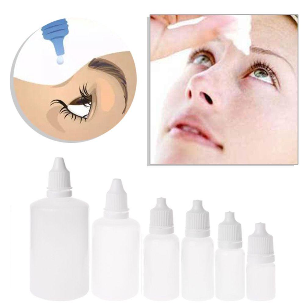 Preva1/5pcs 5pcs 5 /10 /15 /20 /50 /100ml Botol Remas Reuse DIY Tetes Mata Cairan Sample Kertas Quilling