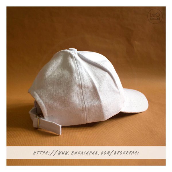 Topi Top  Topi Baseball Cap Putih Dewasa Polos Pria Wanita Casual Sport