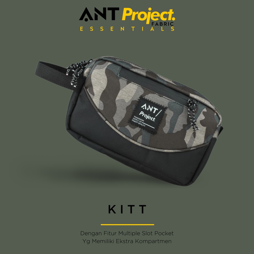 ANT PROJECT - Clucth Bag Pria KITT CAMO Waterproof - Pouch Pria