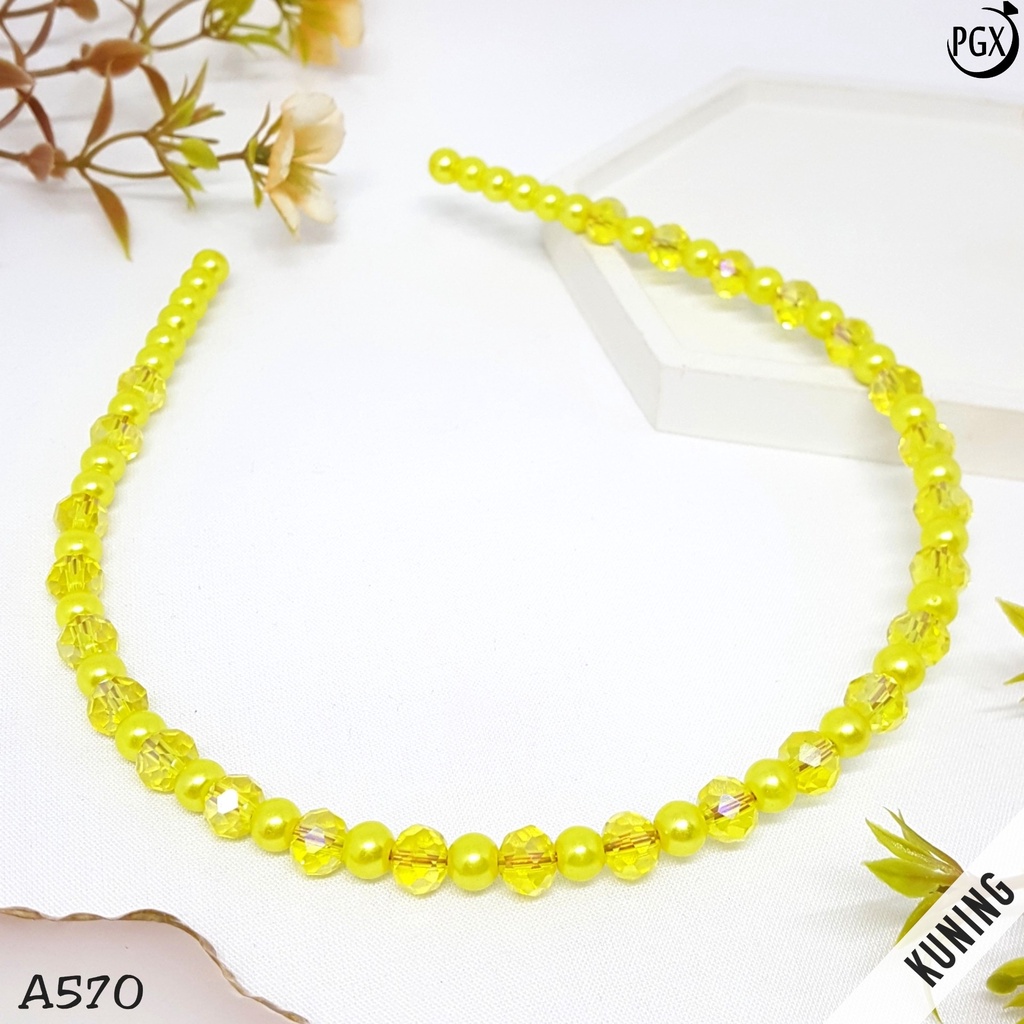 PGX Bando Mutiara Korea Headband Aksesoris Rambut Wanita A570