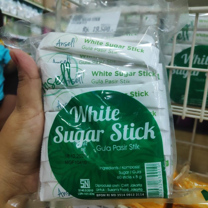 

ANSELL WHITE SUGAR STICK SACHETS GULA PUTIH PASIR STIK SACHET