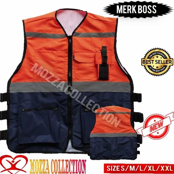 Nesdaywed | Rompi Safety Vest Taslan 3Xl-Rompi Safety Size Big Xxxl-Rompi Murah