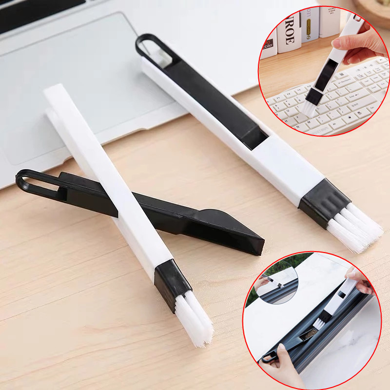 Multifunctional computer window cleaning brush window groove keyboard cleaner corner crack dust shovel window track cleaner