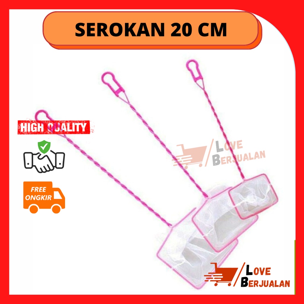 Serokan FUXIANG 20cm / 20 cm / 8 inch High Quality Fish Net Seser Saringan ikan