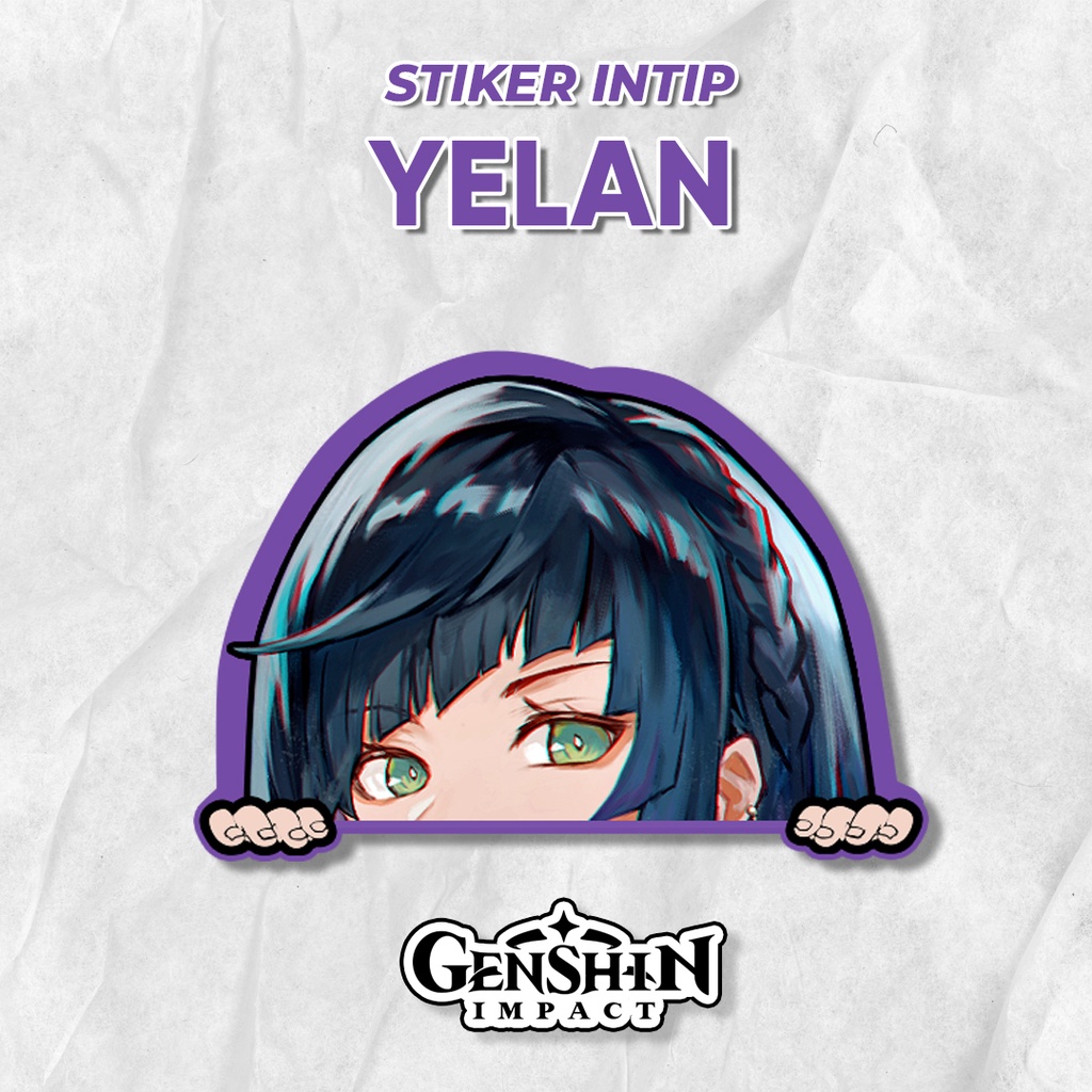 

Stiker Intip Yelan Genshin Impact Game Anime Sticker Waterproof