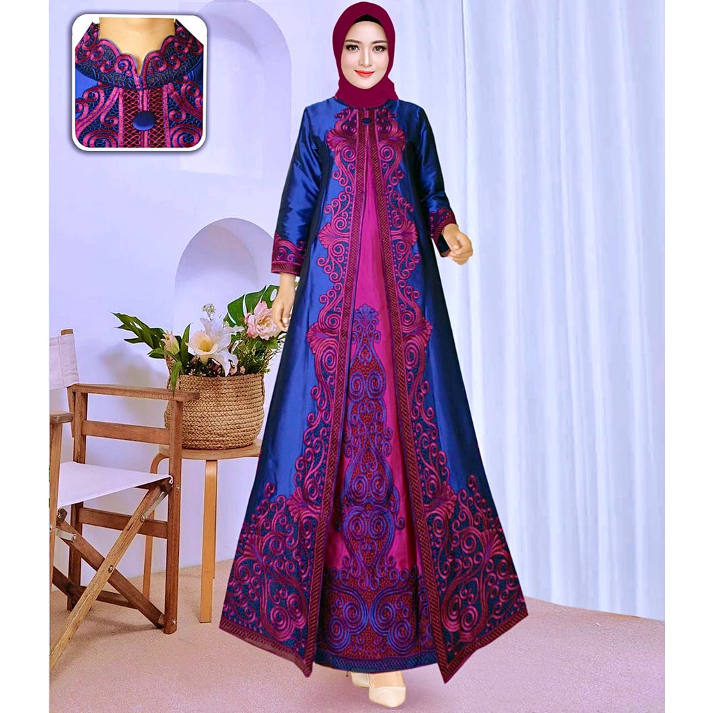 Kadai.baju / Gamis pesta / Gamis kondangan / Gamis khintani / Taffta bordir premium