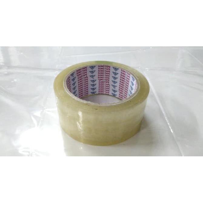 

Lakban/Isolasi Bening OPP SUMO TAPE HIJAU 2 inch x 100 yard (48 mm) TERJAMIN