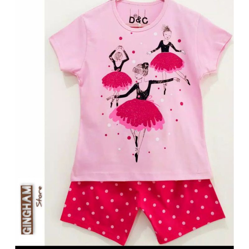 SETELAN ANAK PEREMPUAN KAOS ANAK PEREMPUAN BALLERINA