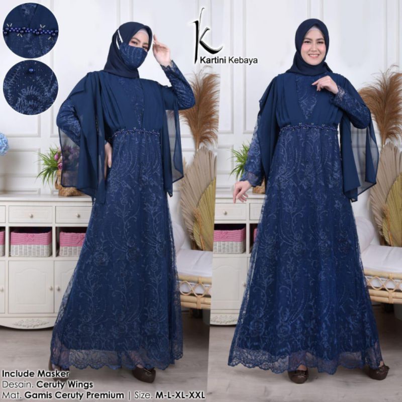 GAMIS SERUTY PREMIUM/GAMIS SELENDANG/GAMIS TULLE TERMURAH