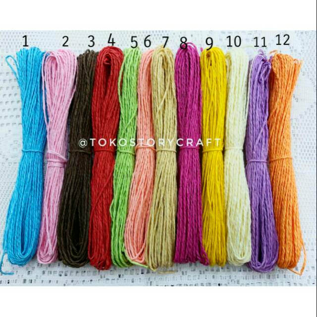 Tali Kertas Warna 1mm
