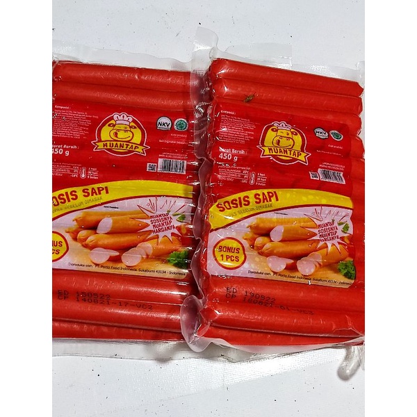 

SOSIS MUANTAP SAPI SOSIS ENAK & LEZAAT ORIGINAL 25PCS/450Gr