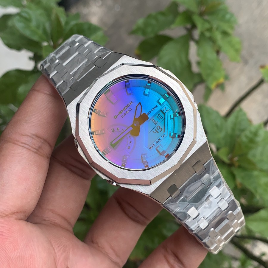 G-Shock Custom AP GA-2100 SRS ORIGINAL SILVER GEN5