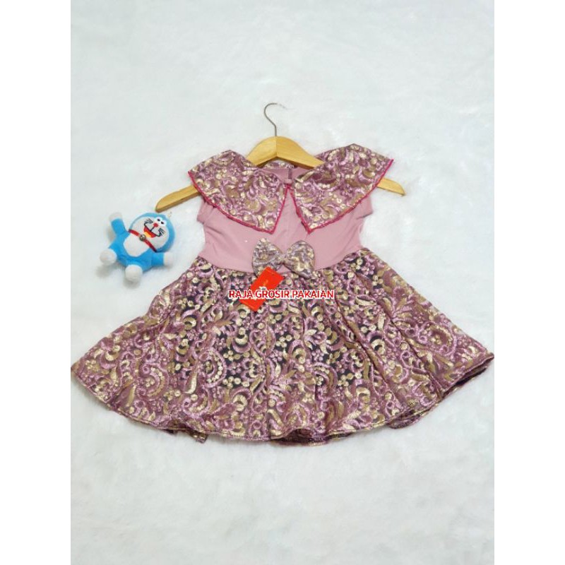 DRESS Brukat Anak Model Soimah