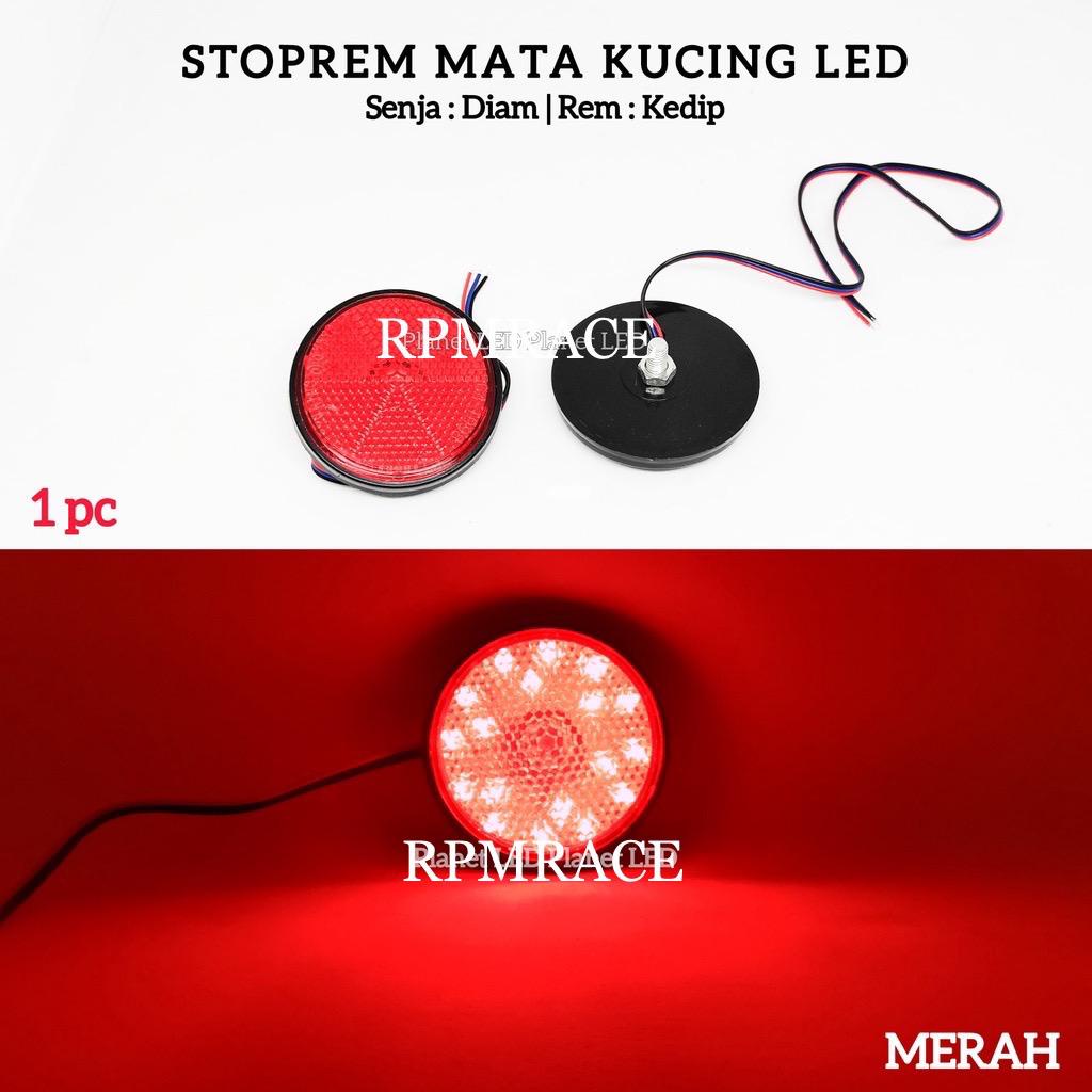 Lampu Mata Kucing Stop Lamp Mata Kucing Led Kedip Diam 2 Mode Universal