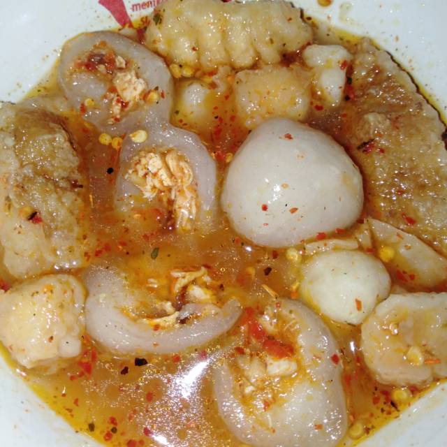 

Cilok ayam mercon | Bacil pedas