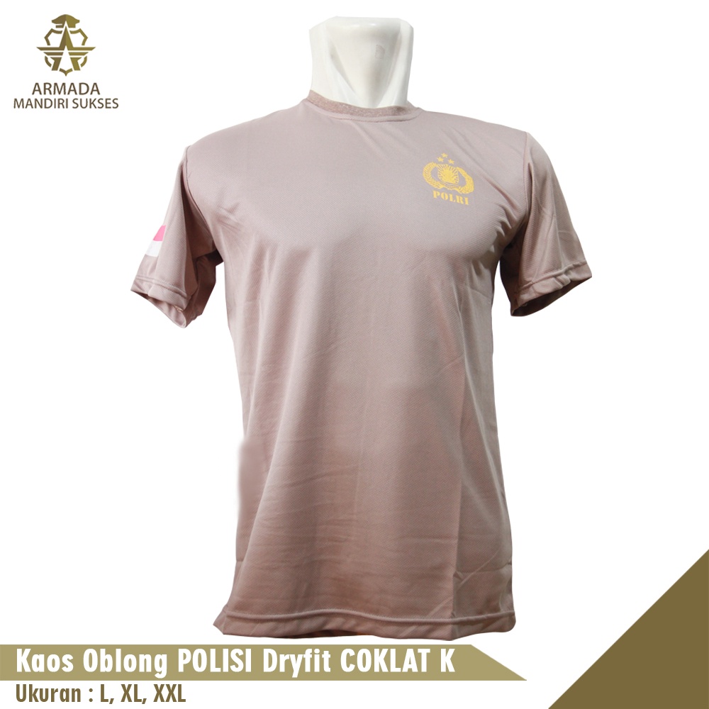 Kaos Polisi Dri-fit Logo - Kaos Dri-fit Polisi Logo