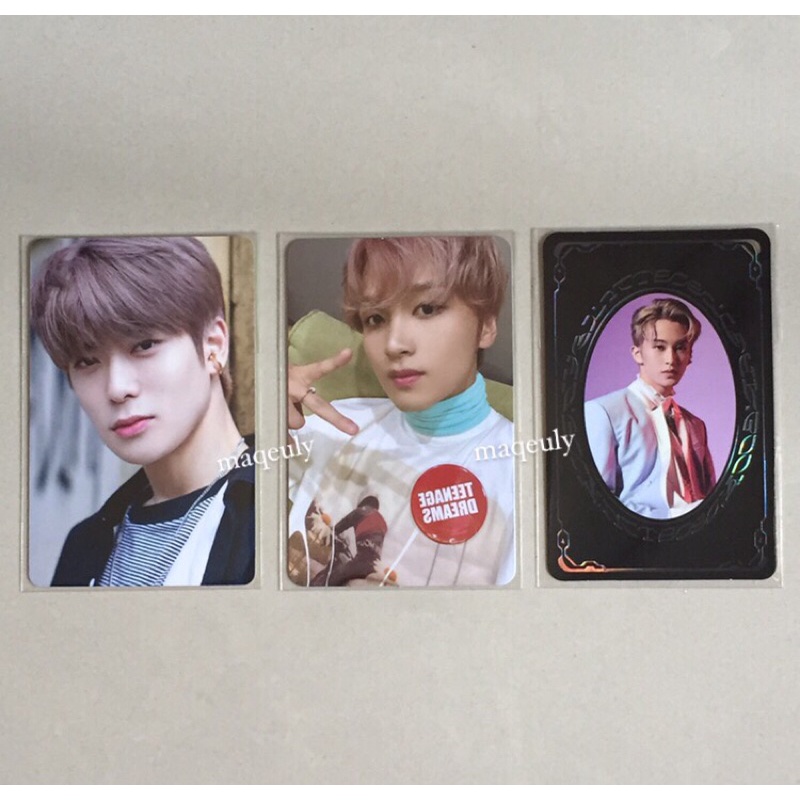 

photocard jaehyun dicon, haechan sticky, mark yb