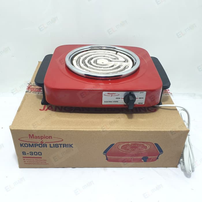 MASPION kompor listrik S300 / electric stove kompor listrik mini S 300