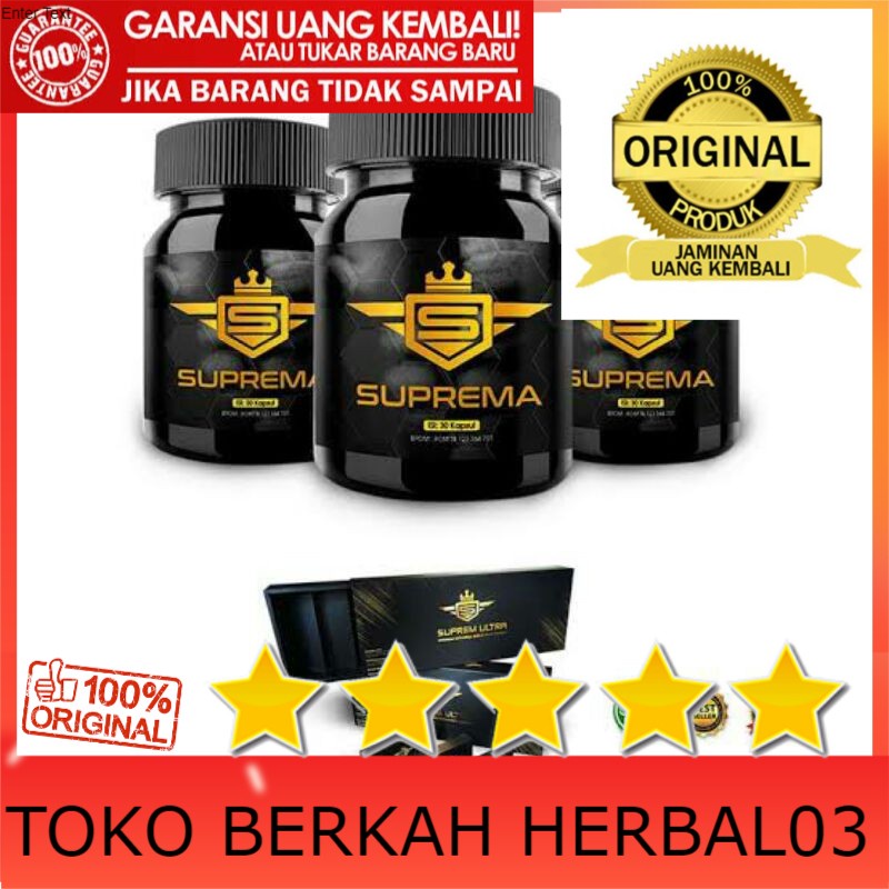 100% ASLI Suprema Original Obat Herbal Pria Kuat Tahan Lama