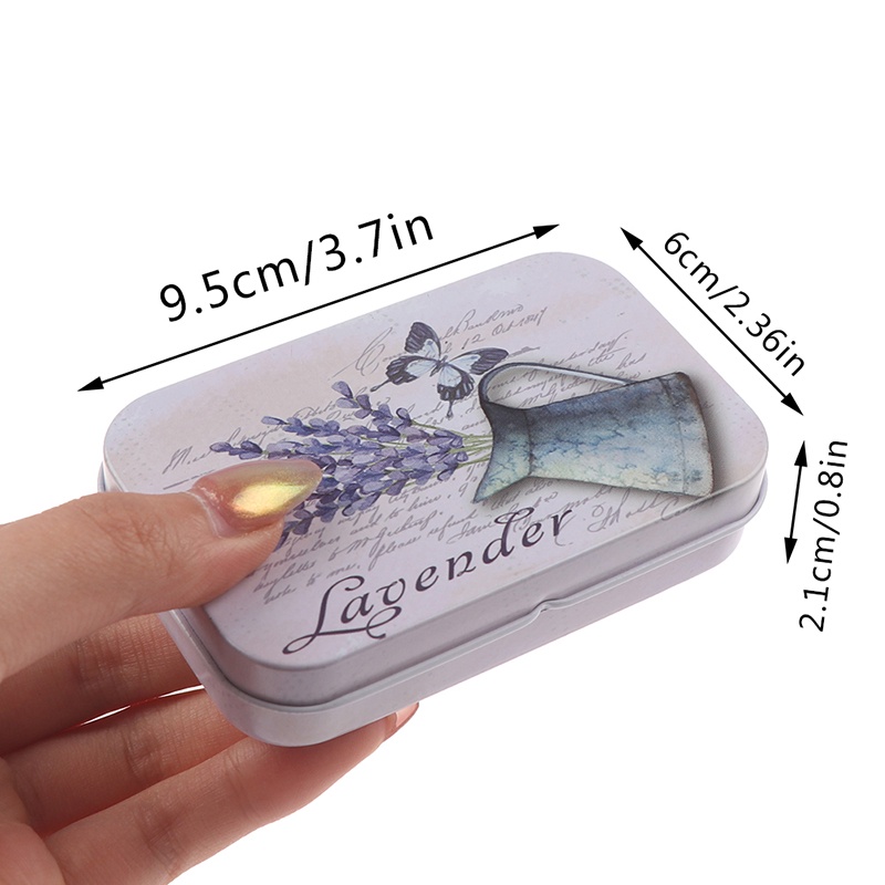 (LUCK11) Kotak Permen / Perhiasan mini Motif Lavender Untuk Pesta