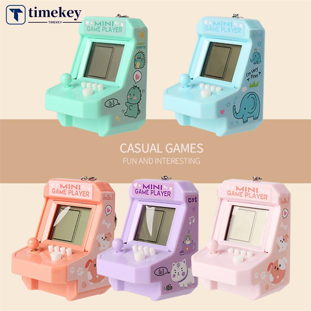 Timekey F2P4 Konsol Game Tetris Mini Handheld Dengan 26 Permainan Built-in