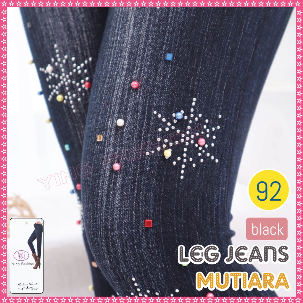 [Grosir Minim 5 pcs ] Legging Jeans Mutiara / legging jeans fashion / jeans denim panjang / jeans wanita / legging jeans import