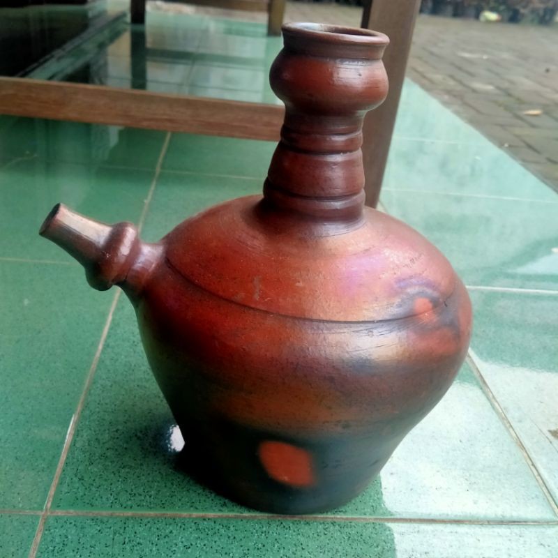 Kendi Air Minum Tanah Liat 2,5-3 liter /Kendi grabah/Kendi Air Mineral /gogok tanah liat