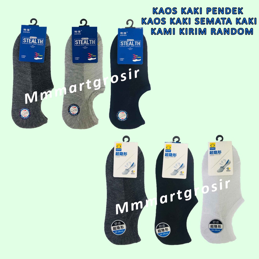 Kaos Kaki Unisex / Kaos Kaki Pendek / Kaos Kaki Semata Kaki / Kaos Kaki Polos &amp; Motif