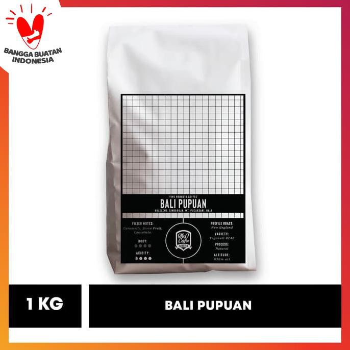 

Kopi FINE ROBUSTA Pupuan Bali 1kg | Grade Tertinggi - BIJI SANGRAI HEMAT