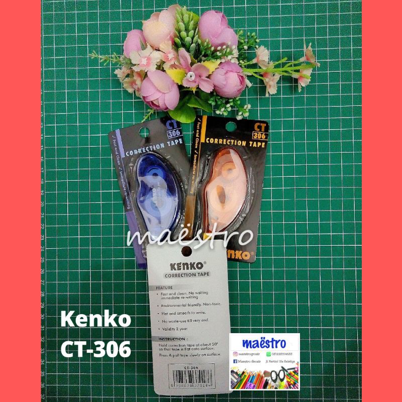 

Tipex Roller Kering Trondol Kenko CT-306 / Pita Koreksi / Correction Tape