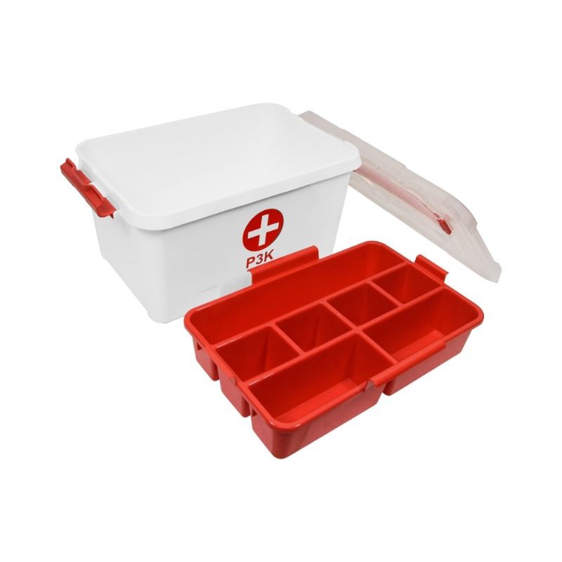 KOTAK P3K | KOTAK PENYIMPANAN | P3K KOTAK | P3K LENGKAP | WADAH PLASTIK