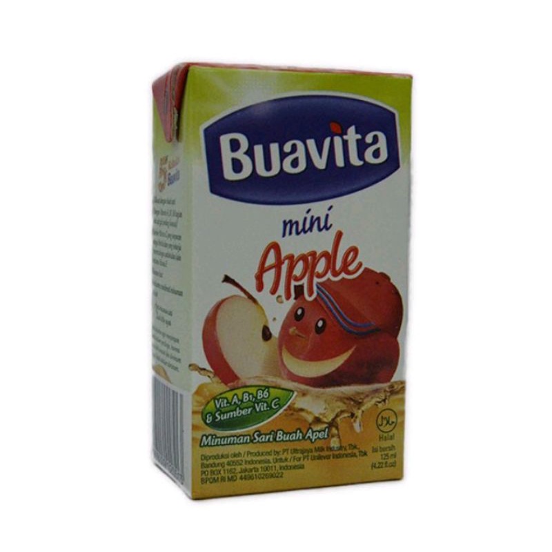 

Buavita Mix Jeruk dan Apel 20 jeruk 20 apel 125 ml 1 dusl isi 40 pcs