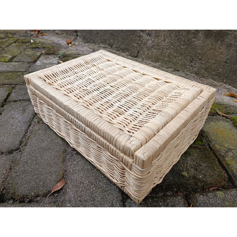 

Box Rotan | Kotak Rotan | Box Rattan 35×25 cm | Kotak Peti Rotan