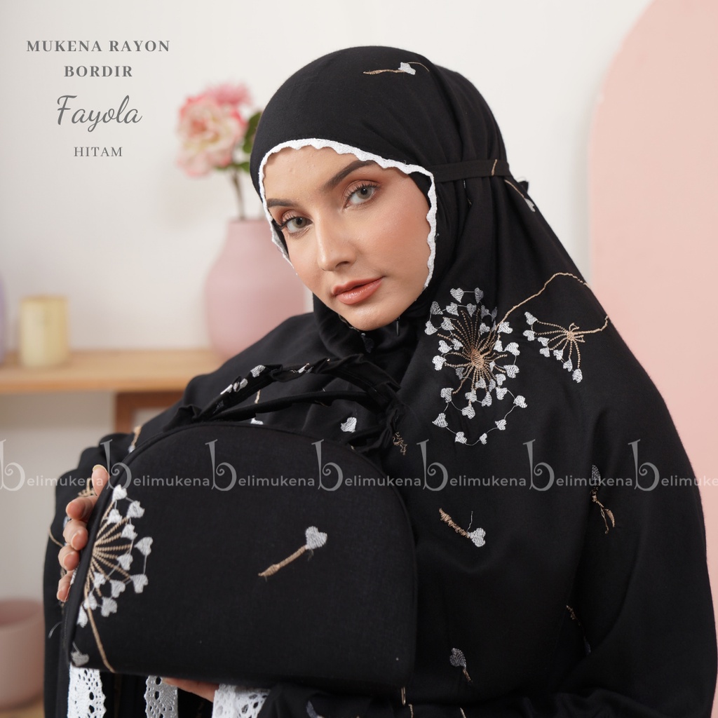 Mukena Dewasa Rayon Bordir 2in1 Fayola