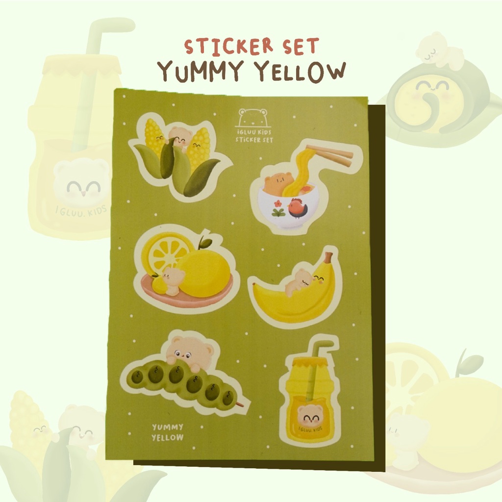 

IGLUUKIDS Sticker - Yummy Yellow SC0105