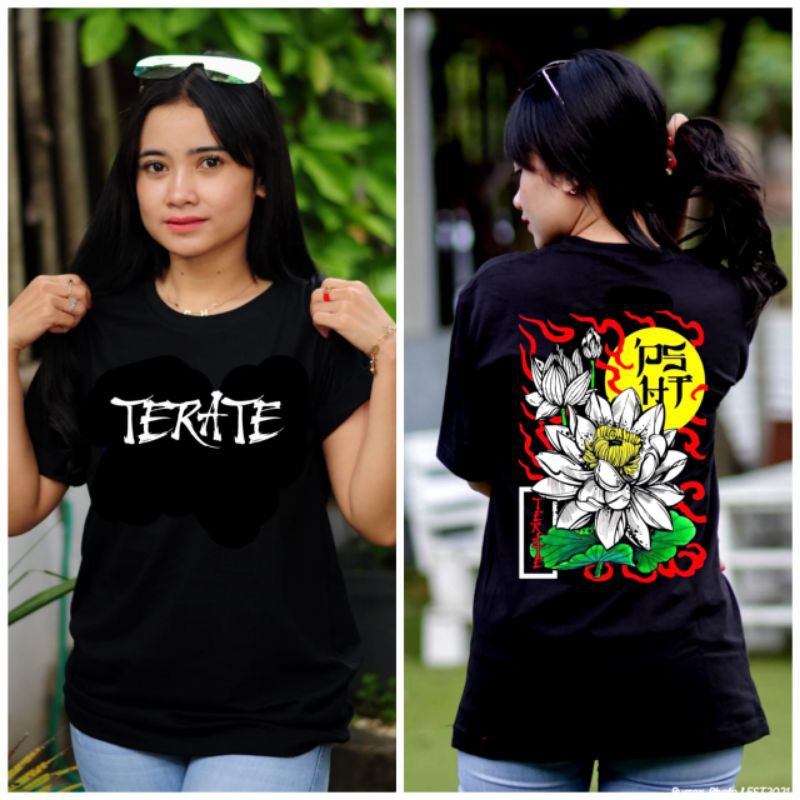 Kailos Distro motif Bunga Depan terate free stiker