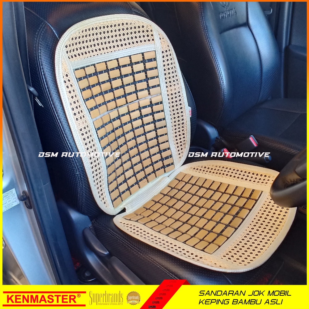 Kenmaster / Sandaran Jok Mobil - Bambu / Sandaran Mobil / Bantal Sandaran Jok Mobil / DSM / Karmob