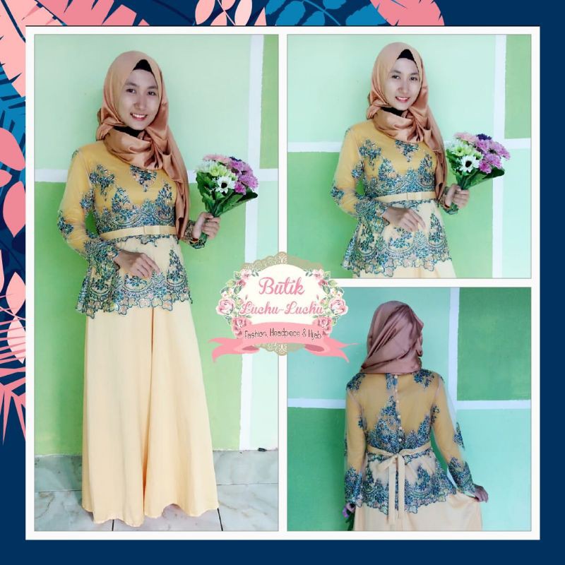 Gamis Fashion // Kebaya Pesta // Gaun Premium Murah // Gaun Pesta // Kebaya Wisuda