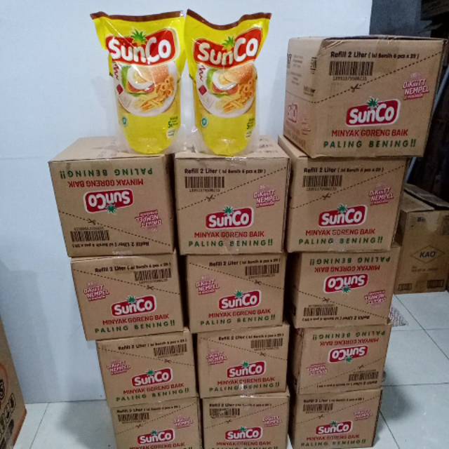 

SUNCO 2 LITER DUS KARTON (1DUS ISI 6POUCH) / SUNCO MINYAK GORENG 2LITER / KHUSUS GRAB/GOJEK