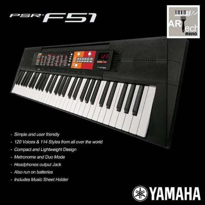 Keyboard Yamaha Psr F51 - Psrf51 - Psr-F51 Ajib