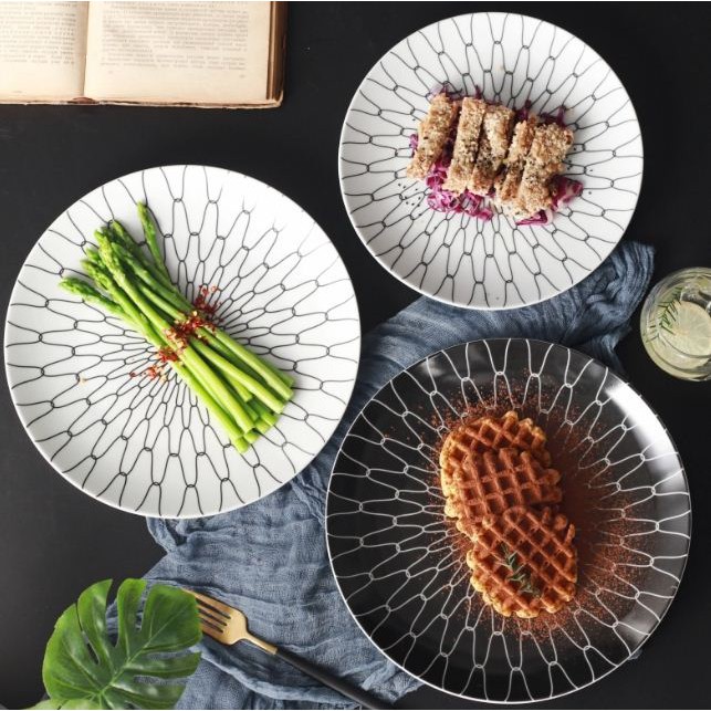 alat makan piring cantik porcelain mewah hotel exclusive premium ceramica keramik terbaru murah bagu