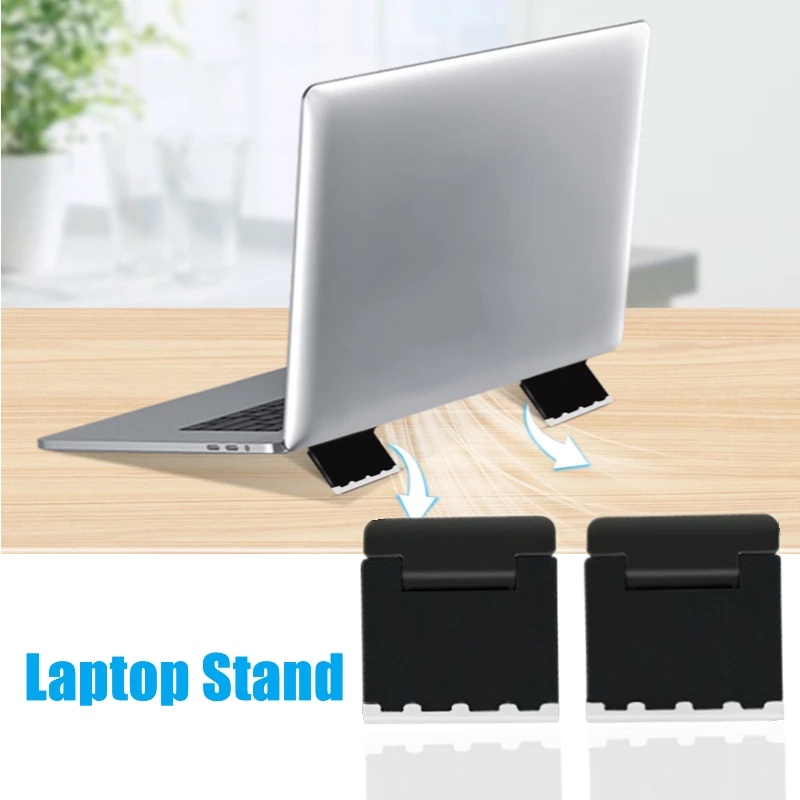 1 Pasang Stand Holder Laptop Mini Portable Multifungsi Bisa Dilipat